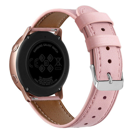Strap-it Strap-it Bracelet cuir Samsung Galaxy Watch Active(rose)