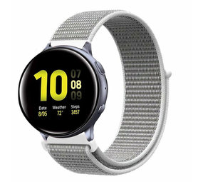 Strap-it Bracelet nylon Samsung Galaxy Watch Active (coquillage)
