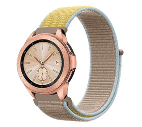 Strap-it Bracelet nylon Samsung Galaxy Watch 42mm (camel)