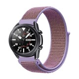 Strap-it Bracelet nylon Samsung Galaxy Watch 3 45mm (lilas)