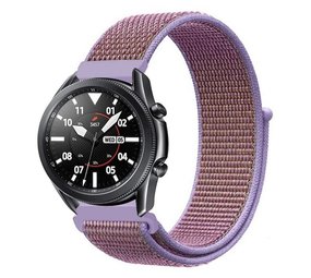 Strap-it Bracelet nylon Samsung Galaxy Watch 3 45mm (lilas)