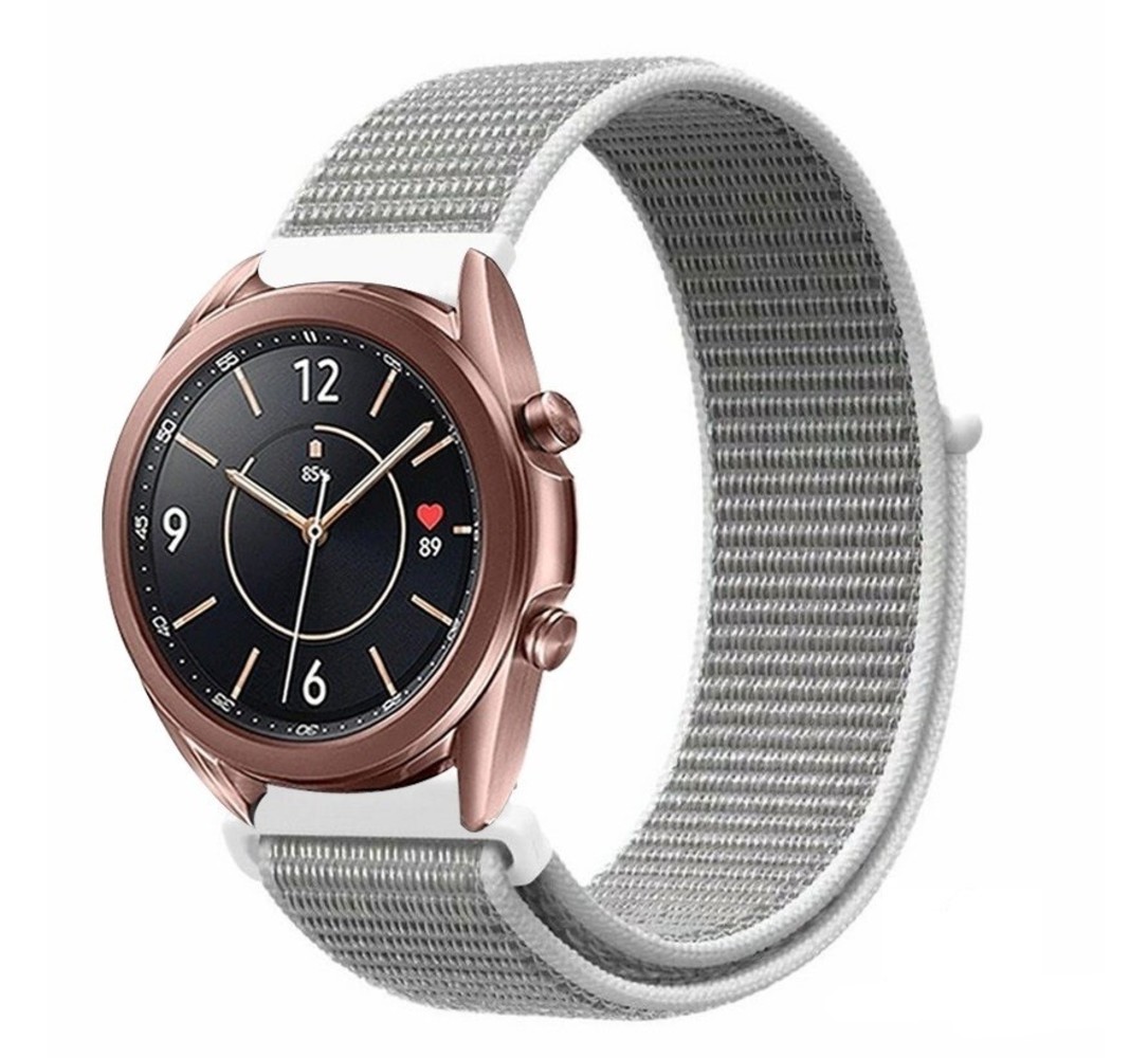 Strap-it Strap-it Bracelet nylon Samsung Galaxy Watch 3 41mm (coquillage)