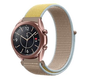 Strap-it Bracelet nylon Samsung Galaxy Watch 3 41mm (camel)