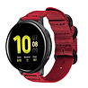 Strap-it Strap-it Bracelet nylon boucle Samsung Galaxy Watch Active (rouge)