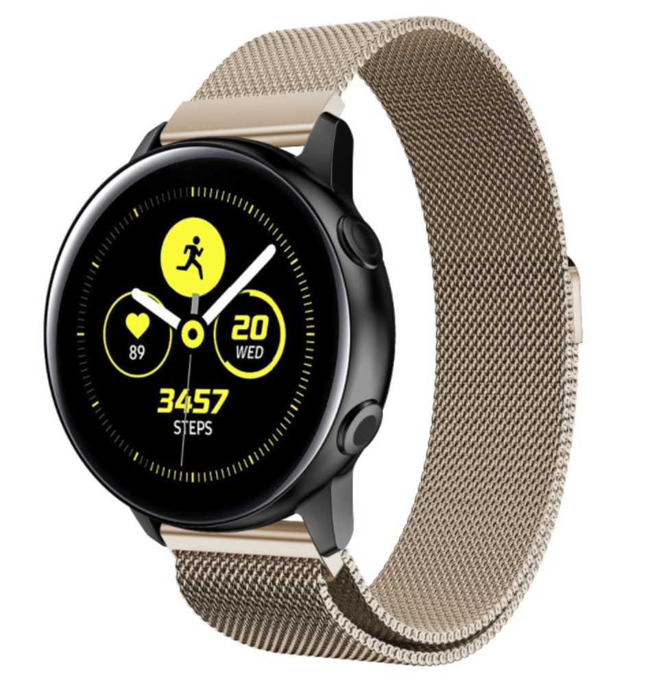 Strap-it Strap-it Bracelet Milanais Samsung Galaxy Watch Active (champagne)