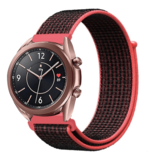 Strap-it Bracelet nylon Samsung Galaxy Watch 3 41mm (noir/rouge)