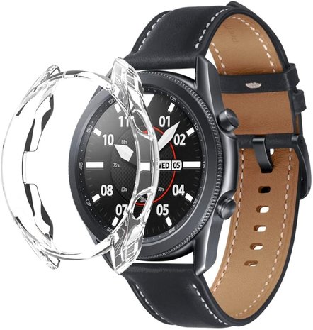 Strap-it Strap-it Coque Samsung Galaxy Watch 3 45mm TPU (transparente) Strap-it Strap-it Coque Samsung Galaxy Watch 3 45mm TPU (transparente)