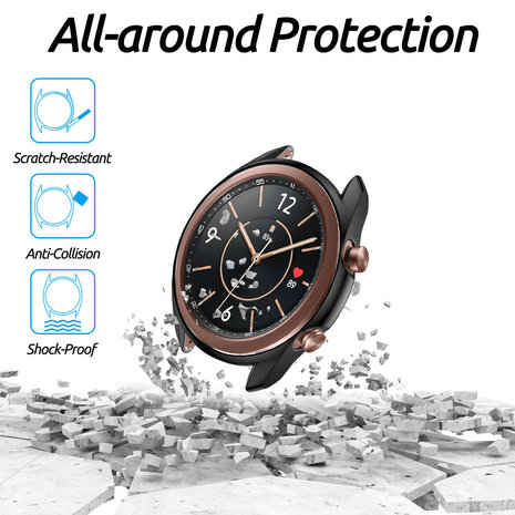 Strap-it Strap-it Coque Samsung Galaxy Watch 3 41mm TPU (noir)