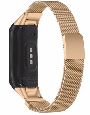 Strap-it Strap-it Bracelet Milanais Samsung Galaxy Fit (or rose)