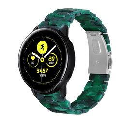 Strap-it Bracelet résine Samsung Galaxy Watch Active (vert)