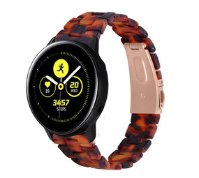 Strap-it Bracelet résine Samsung Galaxy Watch Active (lave)