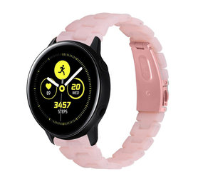 Strap-it Bracelet résine Samsung Galaxy Watch Active (rose)