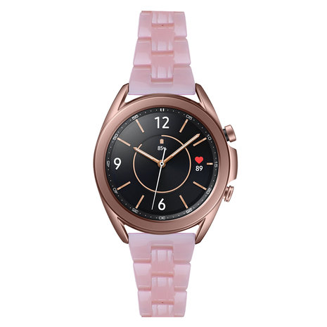 Strap-it Strap-it Samsung Galaxy Watch 3 41mm bracelet résine (rose)
