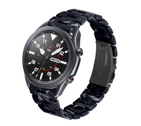 Strap-it Bracelet résine Samsung Galaxy Watch 3 45mm (noir/blanc)