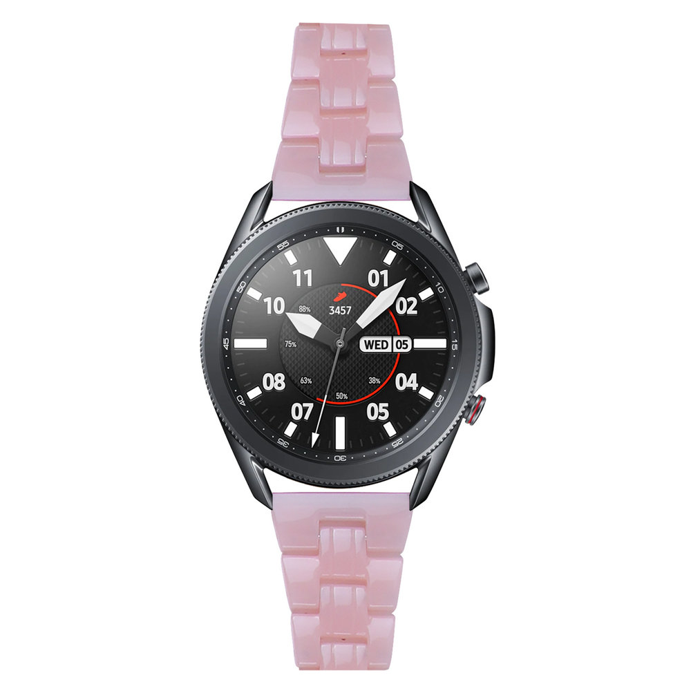 Strap-it Strap-it Bracelet résine Samsung Galaxy Watch 3 45mm (rose)