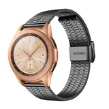 Strap-it Bracelet acier inoxydable  Samsung Galaxy Watch 42mm (noir)