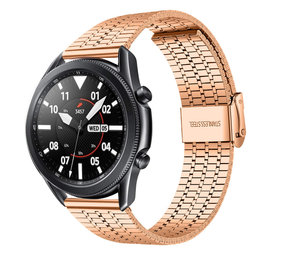 Strap-it Bracelet acier inoxydable Samsung Galaxy Watch 3 45mm (or rose)