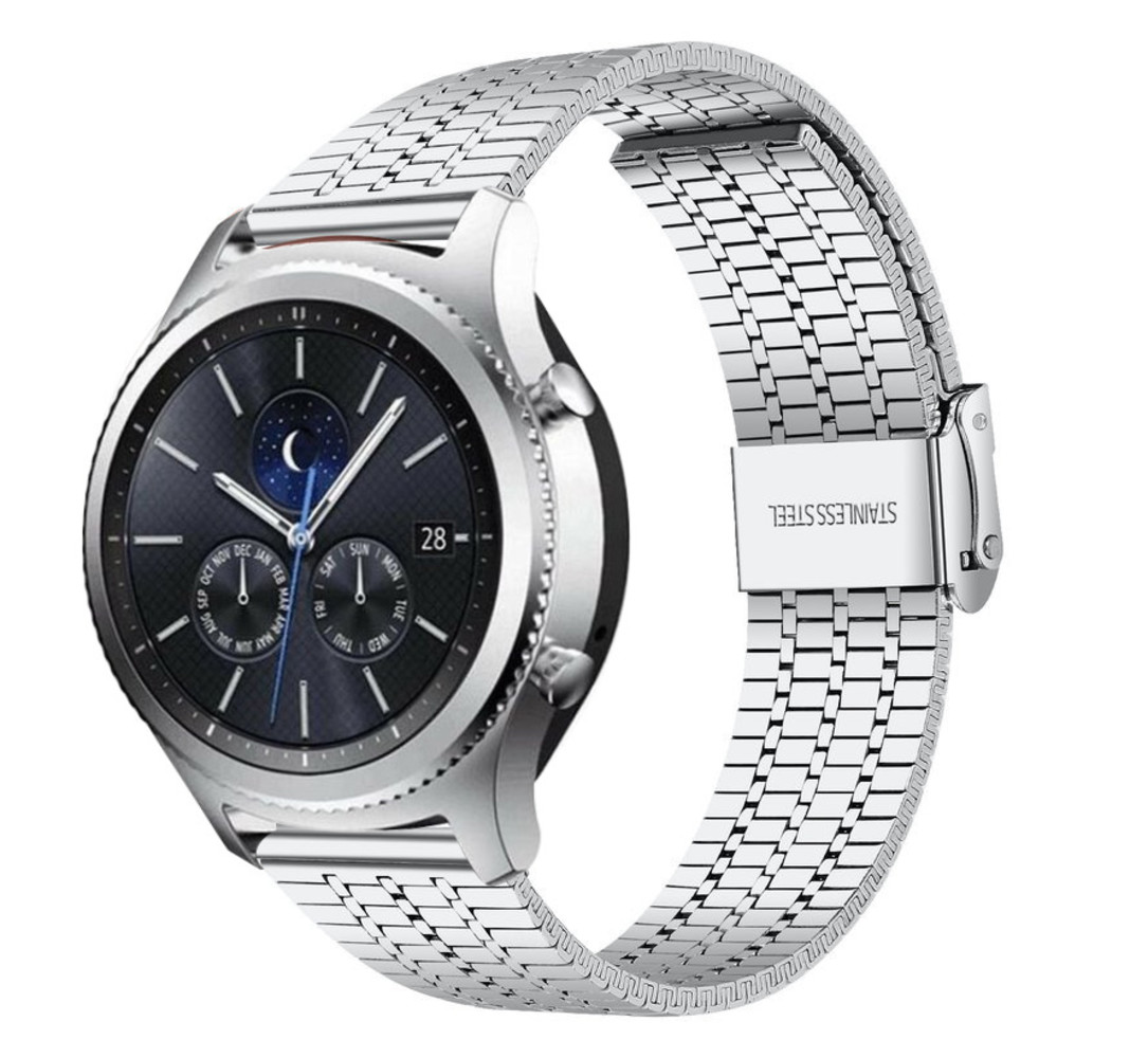 Strap-it Strap-it Bracelet acier inoxydable Samsung Gear S3 (argent)