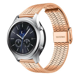 Strap-it Bracelet acier inoxydable Samsung Gear S3 (or rose)