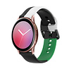 Strap-it Strap-it Bracelet triple sport Samsung Galaxy Watch Active (noir-blanc-vert) Strap-it Strap-it Bracelet triple sport Samsung Galaxy Watch Active (noir-blanc-vert)