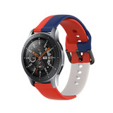Strap-it Bracelet triple sport Samsung Galaxy Watch 46mm (rouge-blanc-bleu) Strap-it Bracelet triple sport Samsung Galaxy Watch 46mm (rouge-blanc-bleu)