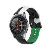 Strap-it Bracelet triple sport Samsung Galaxy Watch 46mm (noir-blanc-vert) Strap-it Bracelet triple sport Samsung Galaxy Watch 46mm (noir-blanc-vert)