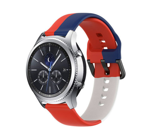 Strap-it Strap-it Bracelet triple sport Samsung Gear S3 (rouge-blanc-bleu)