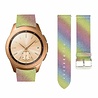 Strap-it Strap-it Bracelet cuir pailleté Samsung Galaxy Watch 42mm (arc-en-ciel) Strap-it Strap-it Bracelet cuir pailleté Samsung Galaxy Watch 42mm (arc-en-ciel)
