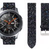 Strap-it Strap-it Bracelet cuir pailleté Samsung Galaxy Watch 46mm (noir) Strap-it Strap-it Bracelet cuir pailleté Samsung Galaxy Watch 46mm (noir)