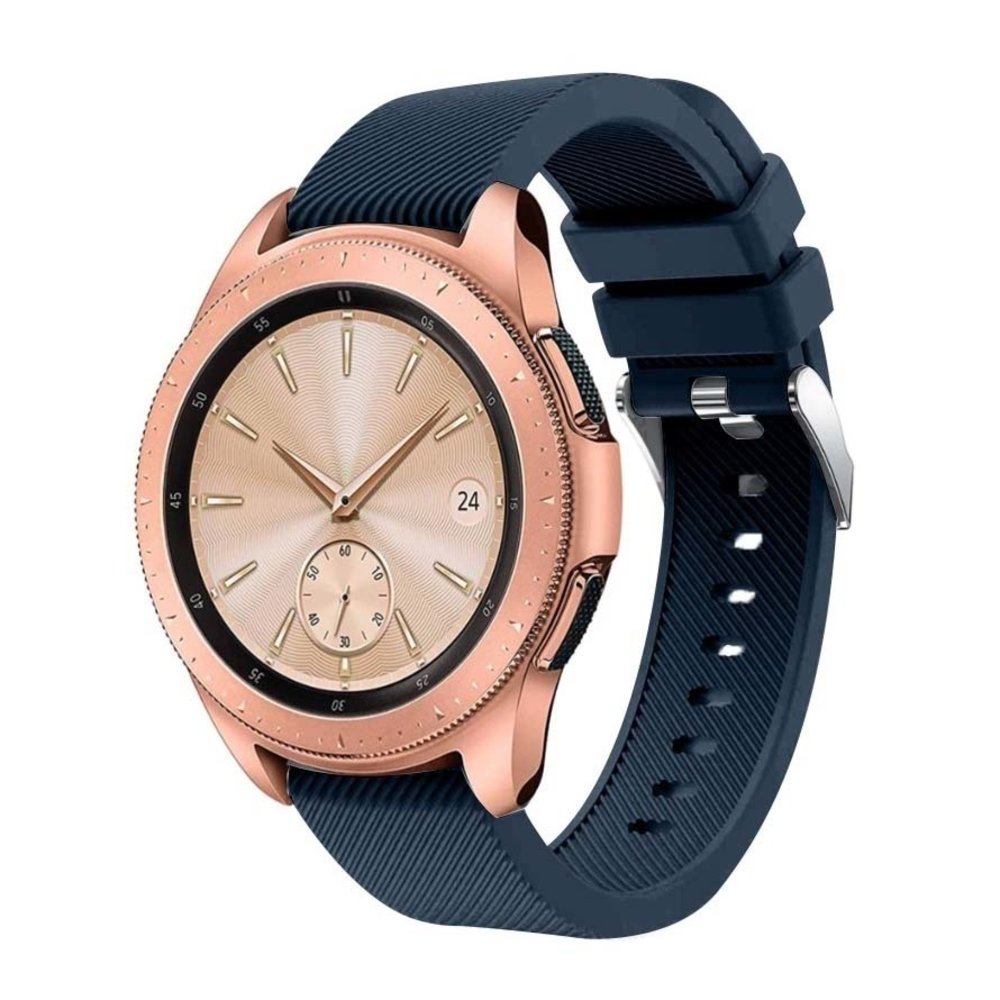 Strap-it Strap-it Bracelet silicone Samsung Galaxy Watch 42mm (bleu foncé)