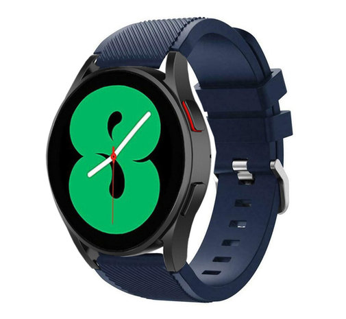 Strap-it Strap-it Bracelet silicone Samsung Galaxy Watch 4 40mm (bleu foncé)