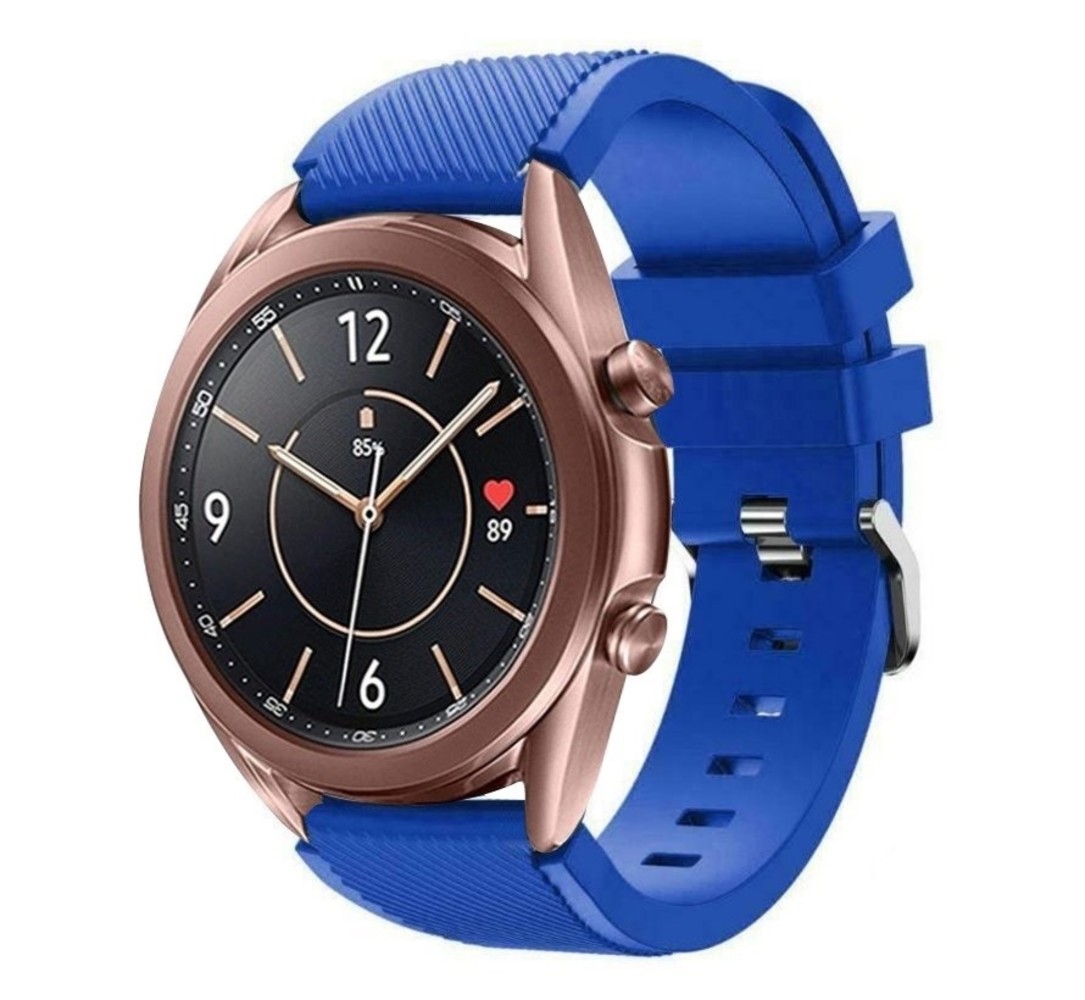 Strap-it Strap-it Bracelet silicone Samsung Galaxy Watch 3 41mm (bleu)
