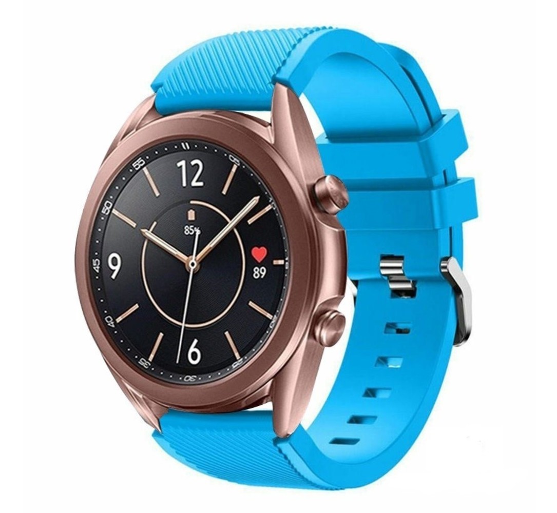 Strap-it Strap-it Bracelet silicone Samsung Galaxy Watch 3 41mm (bleu clair)