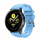 Strap-it Bracelet silicone Samsung Galaxy Watch Active (bleu sable)