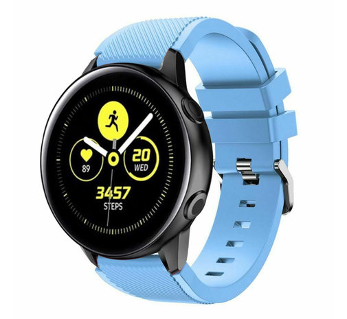 Strap-it Strap-it Bracelet silicone Samsung Galaxy Watch Active (bleu sable)