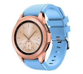Strap-it Bracelet silicone Samsung Galaxy Watch 42mm (bleu sable)