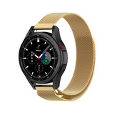 Strap-it Bracelet Milanais Samsung Galaxy Watch 4 Classic 42mm (or)