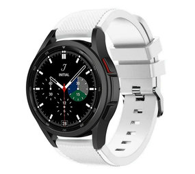 Strap-it Bracelet silicone Samsung Galaxy Watch 4 Classic 42mm (blanc)