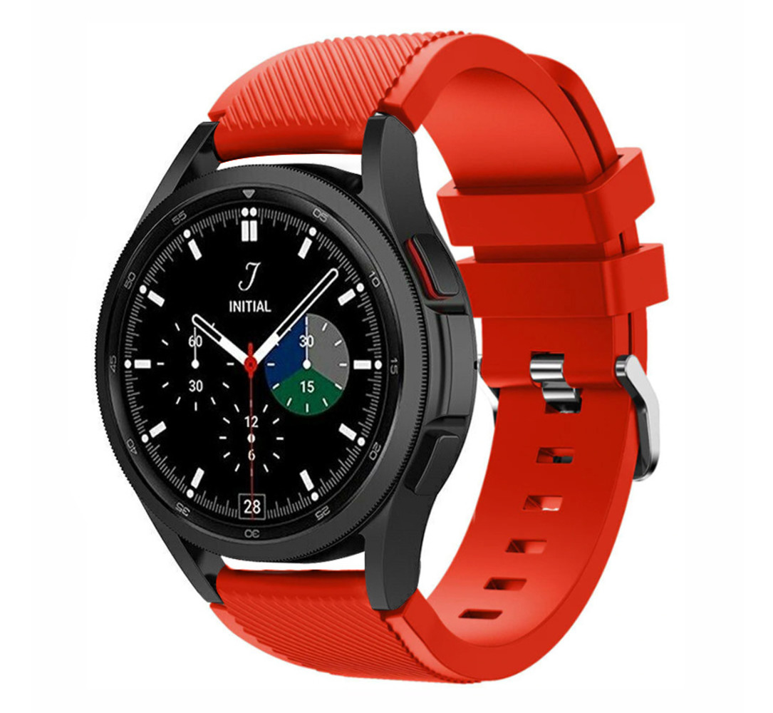Strap-it Strap-it Bracelet silicone Samsung Galaxy Watch 4 Classic 42mm (rouge)