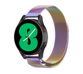 Strap-it Bracelet Milanais Samsung Galaxy Watch 4 44mm (arc-en-ciel)