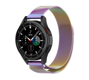 Strap-it Bracelet Milanais Samsung Galaxy Watch 4 Classic 42mm (arc-en-ciel)