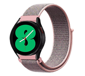 Strap-it Bracelet nylon Samsung Galaxy Watch 4 40mm (rose sable)