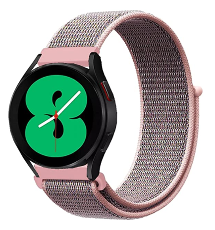 Strap-it Strap-it Bracelet nylon Samsung Galaxy Watch 4 44mm (rose sable)