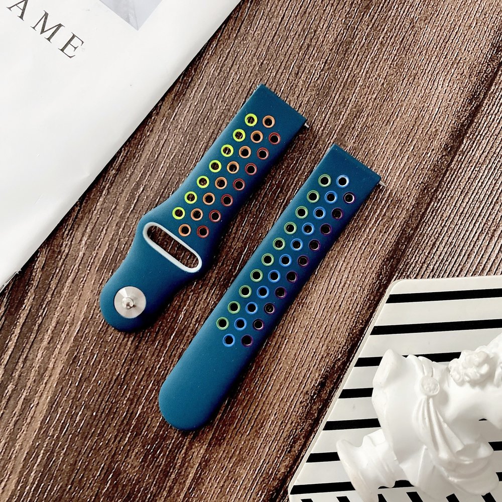 Strap-it Strap-it Bracelet sport Samsung Galaxy Watch 4 40mm (vert pin/multicolore)