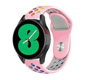 Strap-it Bracelet sport Samsung Galaxy Watch 4 44mm (rose/multicolore)