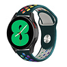 Strap-it Strap-it Bracelet sport Samsung Galaxy Watch 4 44mm (vert pin/multicolore) Strap-it Strap-it Bracelet sport Samsung Galaxy Watch 4 44mm (vert pin/multicolore)