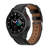 Strap-it Bracelet cuir Samsung Galaxy Watch 4 Classic 42mm (noir)