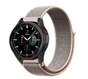 Strap-it Bracelet nylon Samsung Galaxy Watch 4 Classic 42mm (rose sable)