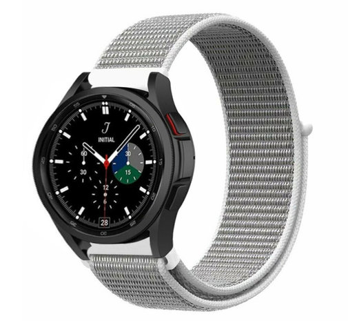 Strap-it Strap-it Bracelet nylon Samsung Galaxy Watch 4 Classic 42mm (coquillage)