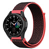 Strap-it Strap-it Bracelet nylon Samsung Galaxy Watch 4 Classic 42mm (noir/rouge) Strap-it Strap-it Bracelet nylon Samsung Galaxy Watch 4 Classic 42mm (noir/rouge)